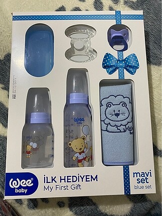 Wee baby ilk hediyem mavi set