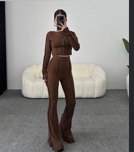 Zara Ters dikiş 2 Li takım