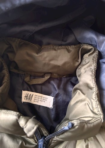 Kapüşonlu Erkek Çocuk haki Mont - Görsel 4