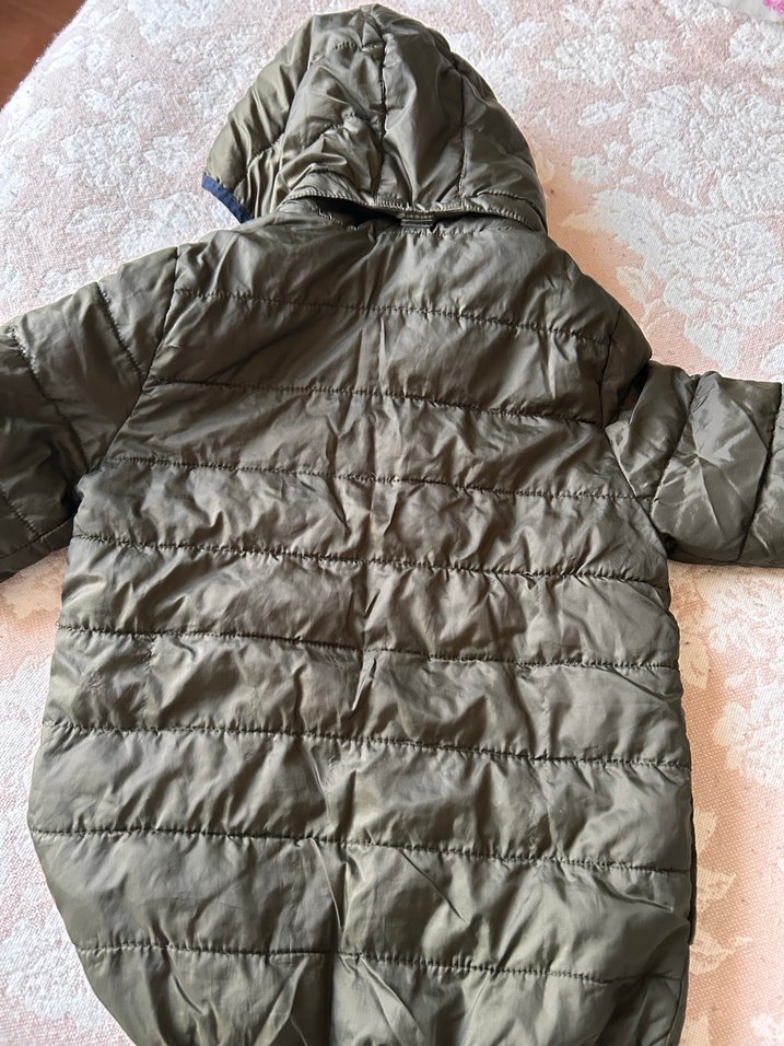 Kapüşonlu Erkek Çocuk haki Mont - Görsel 2