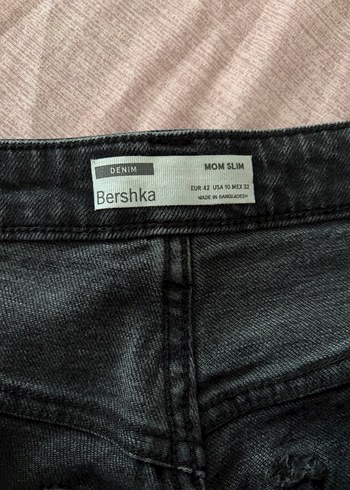 Gri Denim Midi Boy Bol Kesim Kadın Jean - Görsel 2