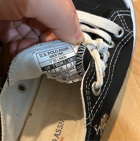 36 Beden siyah Renk U.s polo converse ayakkabı