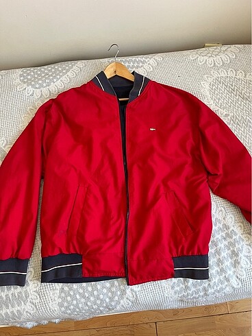 Lacoste Vintage Bomber Ceket Çift Taraflı