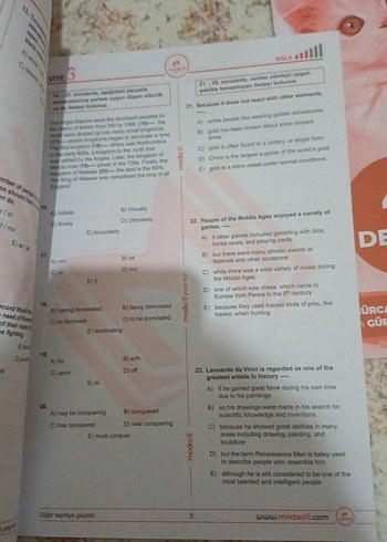 Beden Renk Deneme Çanavarı Intro Pack 2 YKS-Dil İngilizce modadil yayınları