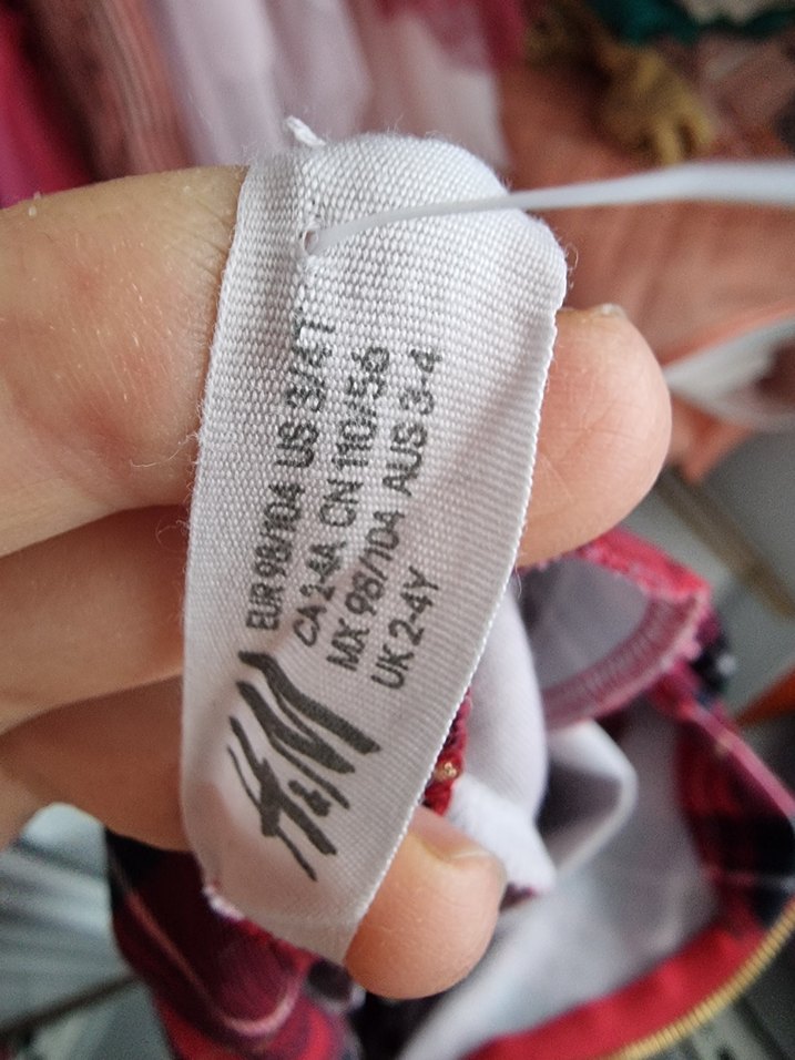 Kız Çocuk Kırmızı Ekose Uzun Kollu Elbise - Görsel 3