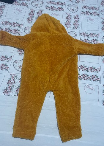 Kürklü Leopar Desenli Bebek Tulumu - Görsel 5