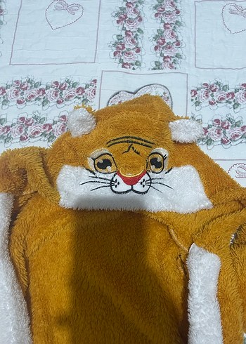 Kürklü Leopar Desenli Bebek Tulumu - Görsel 4