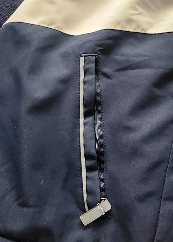 Kar montu Erkek Çocuk Kapüşonlu Renk Bloklu Ceket - Görsel 7