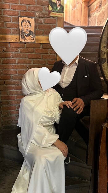 Tesettür nikah elbisesi