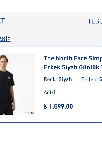 The North Face T-shirt - Görsel 3