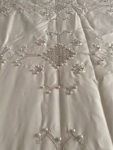 Antika Antep İşi Yatak Örtüsü Takımı - Görsel 8