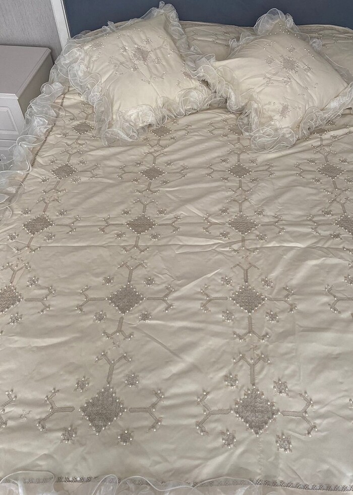 Antika Antep İşi Yatak Örtüsü Takımı - Görsel 2