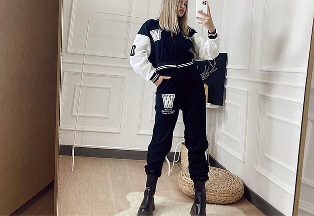 Bershka marka kolej yaka eşofman takımı