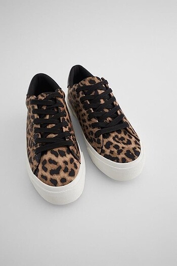 Zara leopar spor ayakkabı