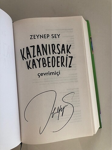 Zeynep Sey | Kazanırsak Kaybederiz Ciltli + 1. İmzalı