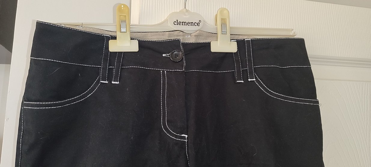 Siyah Kemerli Kadın Denim Pantolon - Görsel 2