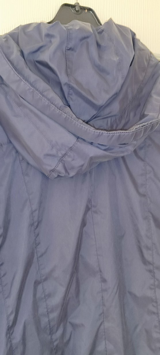 Düğmeli lacivert Midi Kadın yagmurluk - Görsel 4