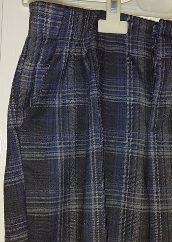 Kadın Gri Pilili Regular Fit Kumaş Pantolon - Görsel 2