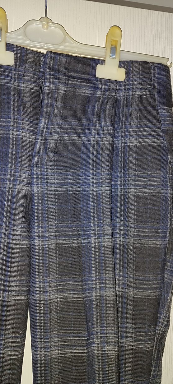 Kadın Gri Pilili Regular Fit Kumaş Pantolon - Görsel 3