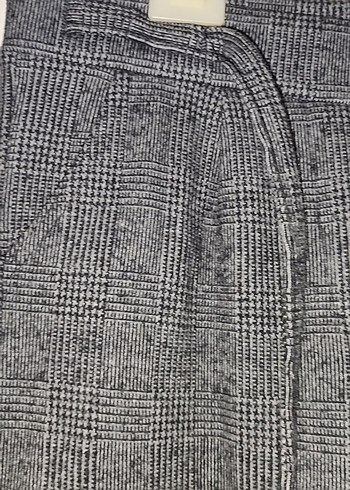 Gri Kemerli Kadın Kaşe Kumaş Pantolon - Görsel 3