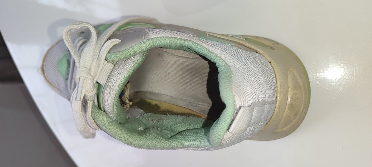 Beyaz Bağcıklı Sokak Stili Spor Ayakkabı - Görsel 3