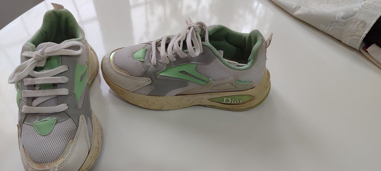 Beyaz Bağcıklı Sokak Stili Spor Ayakkabı - Görsel 2