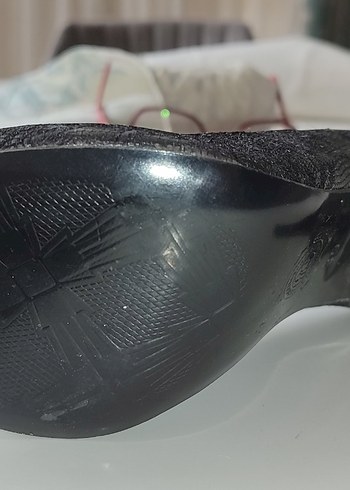 Siyah Dantelli Yılan Desenli Stiletto - Görsel 3