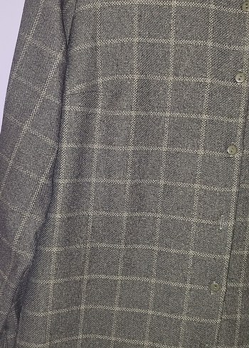 Uzun Kollu Kadın Keten tarzı kumaş elbise - Görsel 2