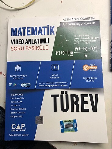 ÇAP AYT MATEMATİK SIFIR KİTAPLAR
