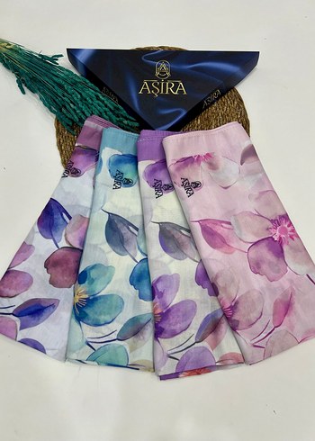 ASİRA Pastel Renkli İpek Şal