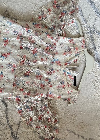 Nakışlı Bohem Uzun Kadın Elbise - Görsel 3