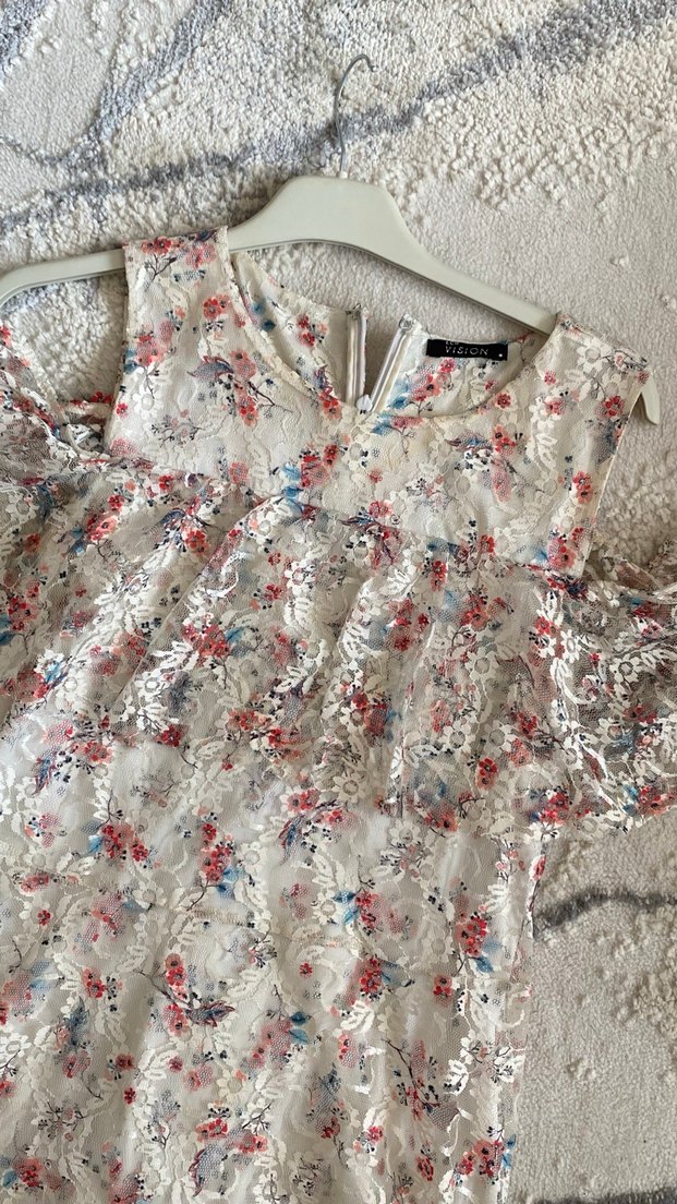 Nakışlı Bohem Uzun Kadın Elbise - Görsel 4