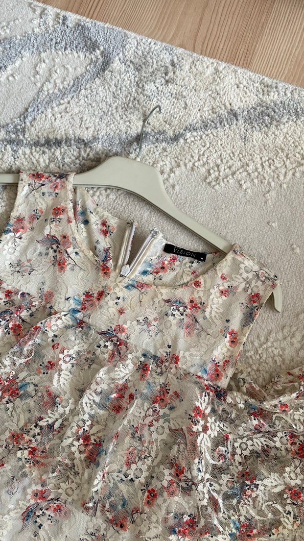 Nakışlı Bohem Uzun Kadın Elbise - Görsel 5