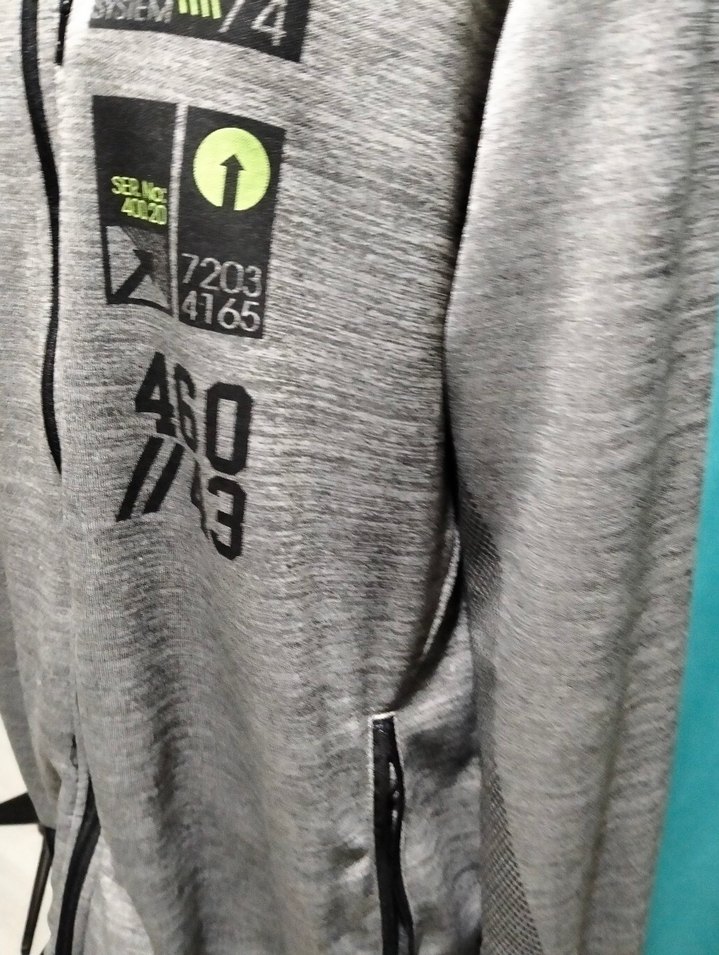 Kapüşonlu Fermuarlı Gri Erkek Sweatshirt - Görsel 3