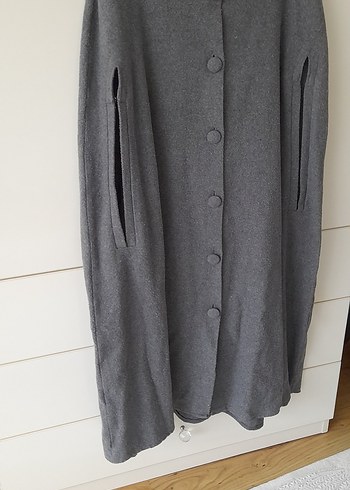 Gri Düğmeli panco - Görsel 3