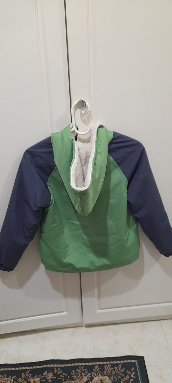 Yeşil Baskılı Fermuarlı Erkek mont - Görsel 3