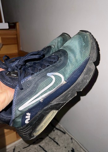 Erkek Lacivert Spor Ayakkabı Velcro Detaylı - Görsel 4