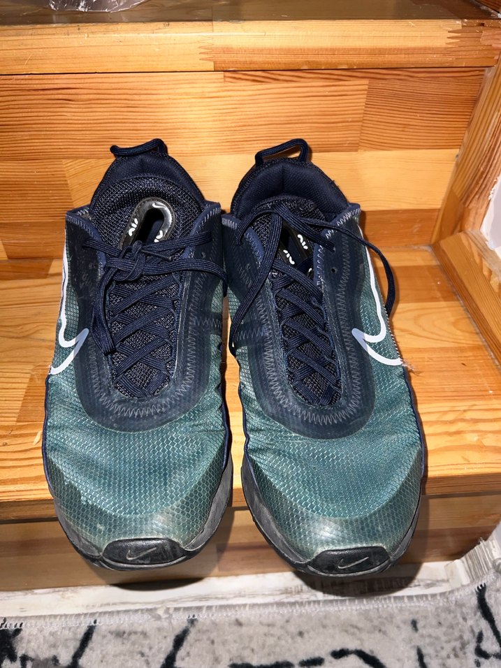 Erkek Lacivert Spor Ayakkabı Velcro Detaylı - Görsel 3