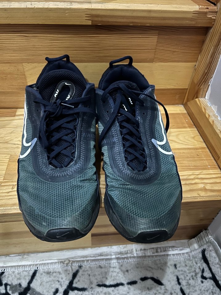 Erkek Lacivert Spor Ayakkabı Velcro Detaylı - Görsel 2