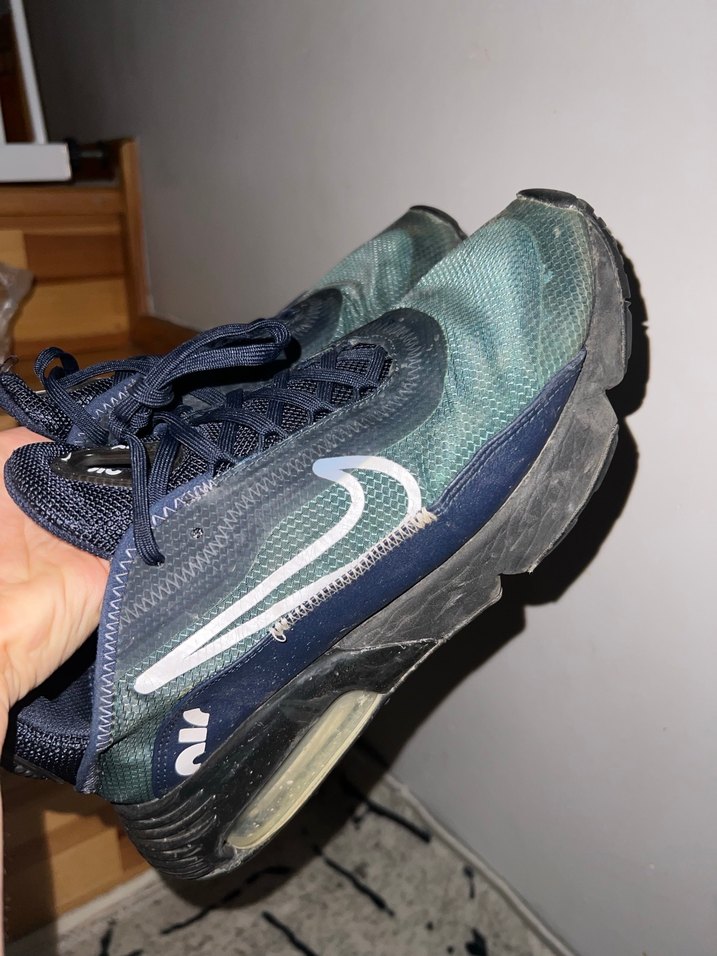 Erkek Lacivert Spor Ayakkabı Velcro Detaylı - Görsel 4