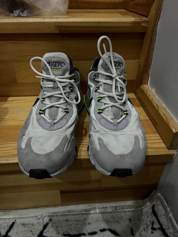 Beyaz Gri Bağcıklı Spor Erkek Sneakers - Görsel 3