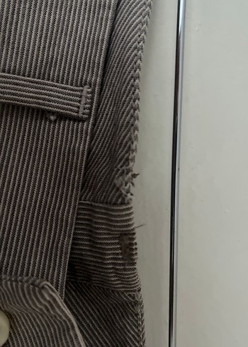 Çizgili Kadın Kumaş Pantolon - Görsel 3