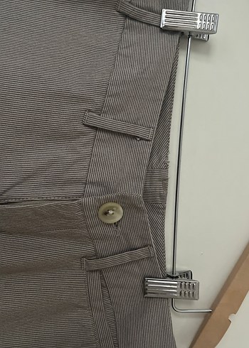 Çizgili Kadın Kumaş Pantolon - Görsel 2