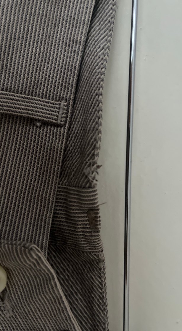 Çizgili Kadın Kumaş Pantolon - Görsel 3