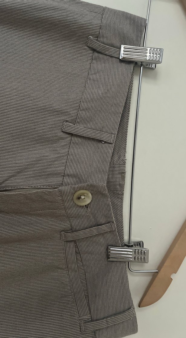 Çizgili Kadın Kumaş Pantolon - Görsel 2