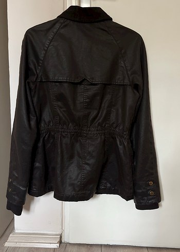 Düğmeli Kahverengi Kadın Trençkot - Görsel 3