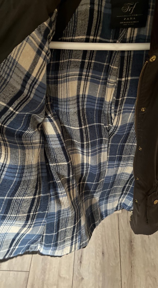 Düğmeli Kahverengi Kadın Trençkot - Görsel 5