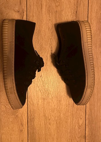 Siyah Kadın Platform Spor Ayakkabı - Görsel 8