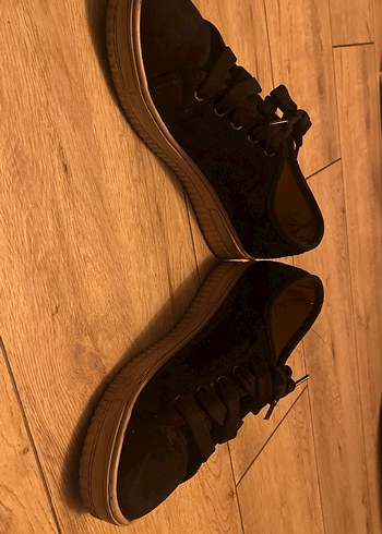 Siyah Kadın Platform Spor Ayakkabı - Görsel 4