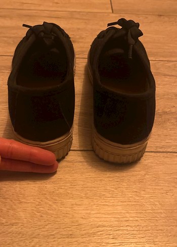 Siyah Kadın Platform Spor Ayakkabı - Görsel 12